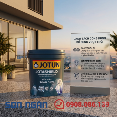 Sơn ngoại thất siêu cao cấp - Jotashiled bền màu toàn diện