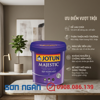 Sơn nội thất cao cấp - Majastic đẹp hoàn hảo mờ
