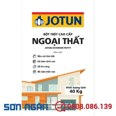 Bột trét cao cấp ngoại thất - Màu xám bao 40kg