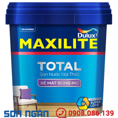 Sơn nước nội thất Maxilite - 30C Bề mặt bóng mờ