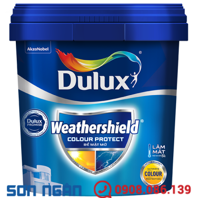 Sơn ngoại thất cao cấp Weatherslield Colour Protect - Bề mặt mờ