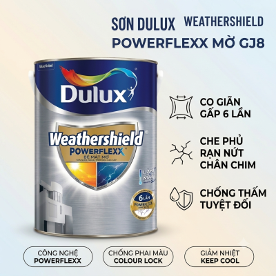 Dulux Weathershield Powerflexx Mờ GJ8