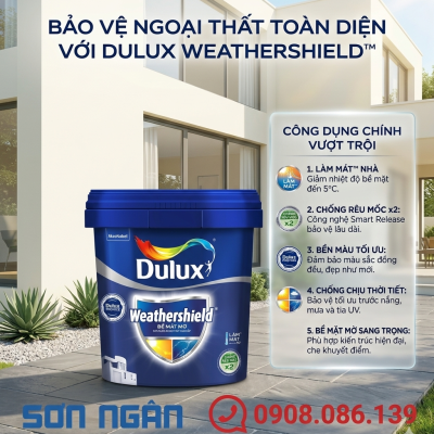 Sơn Dulux nội thất cao cấp weathershield 