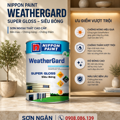 Sơn ngoại thất Weathergard Siêu bóng