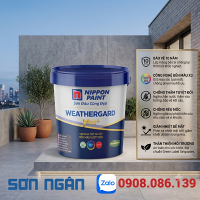 Sơn ngoại thất Nippon Weathergard Plus+
