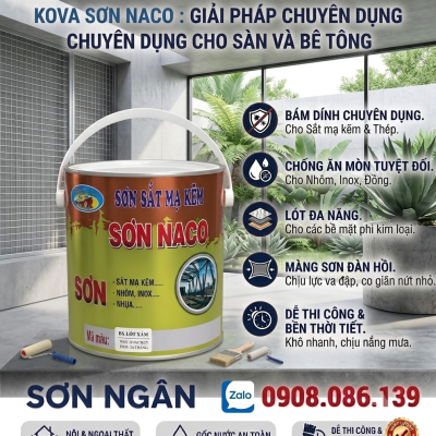 Sơn sắt mạ kẽm Nano