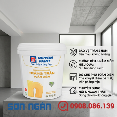 Sơn Nippon trắng trần toàn diện