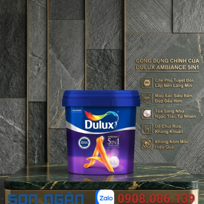 Sơn dulux nội thất cao cấp Ambiance 5in1 Pearl Glow