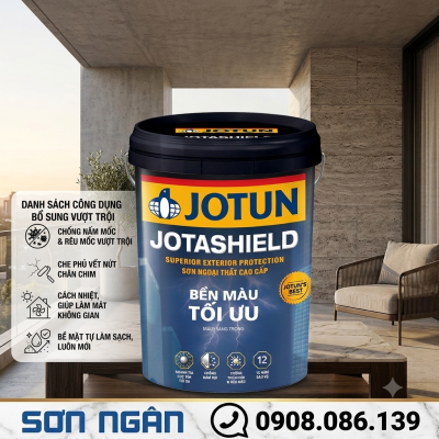 Sơn ngoại thất cao cấp Jotashield bền màu tối ưu