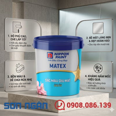 Sơn Nippon Matex Sắc Màu Dịu Mát