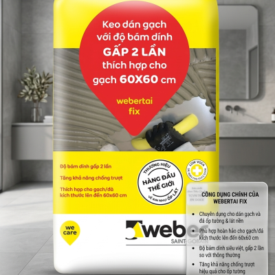 keo dán gạch Weber tai fix