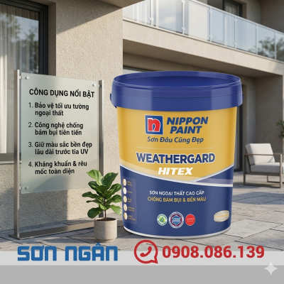 Sơn ngoại thất cao cấp - Nippon Weathergard Hitex